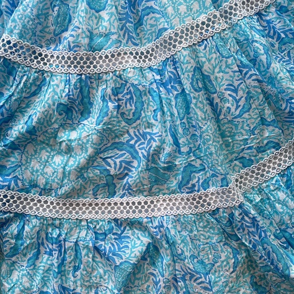 Lilly Pulitzer Kelvina Strapless Smocked Dress - White Goombay Grooves NWT XL - Picture 4 of 7